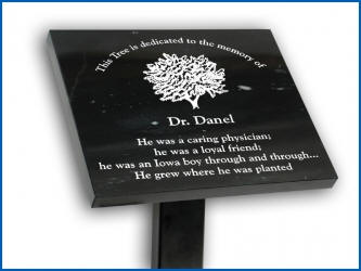 Tribute Stand with Marble Plaque 